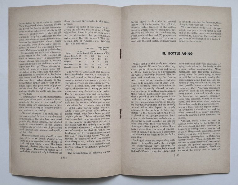 THE RESPONSE OF WINE TO AGING di Maynard Amerine 1950 …