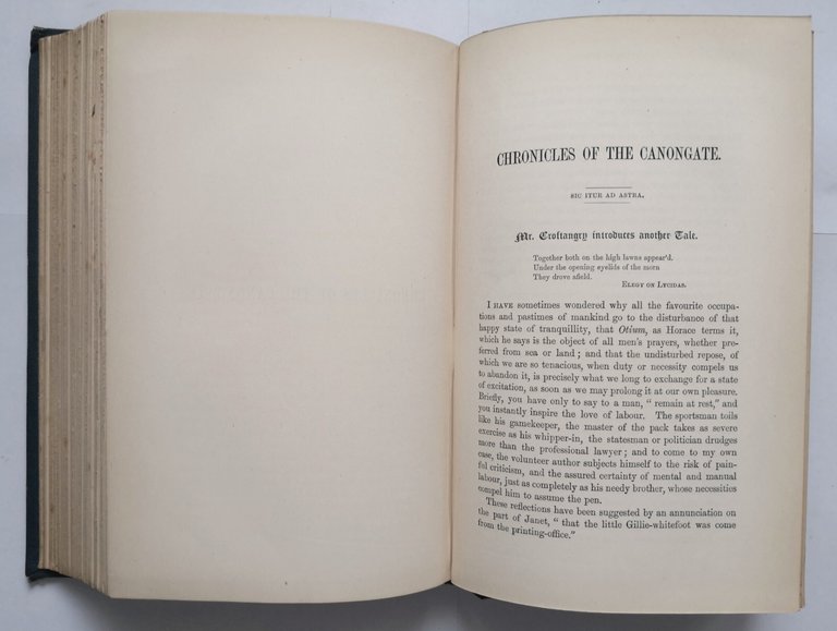 THE TALISMAN CHRONICLES OF THE CANONGATE di Walter Scott 1887 …