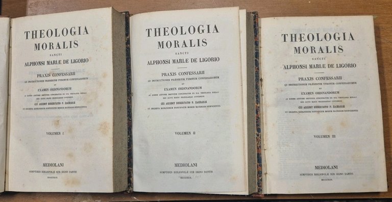 THEOLOGIA MORALIS di Sant'Alfonso Maria de Liguori 3 volumi completo … | Immagine Gallery 2