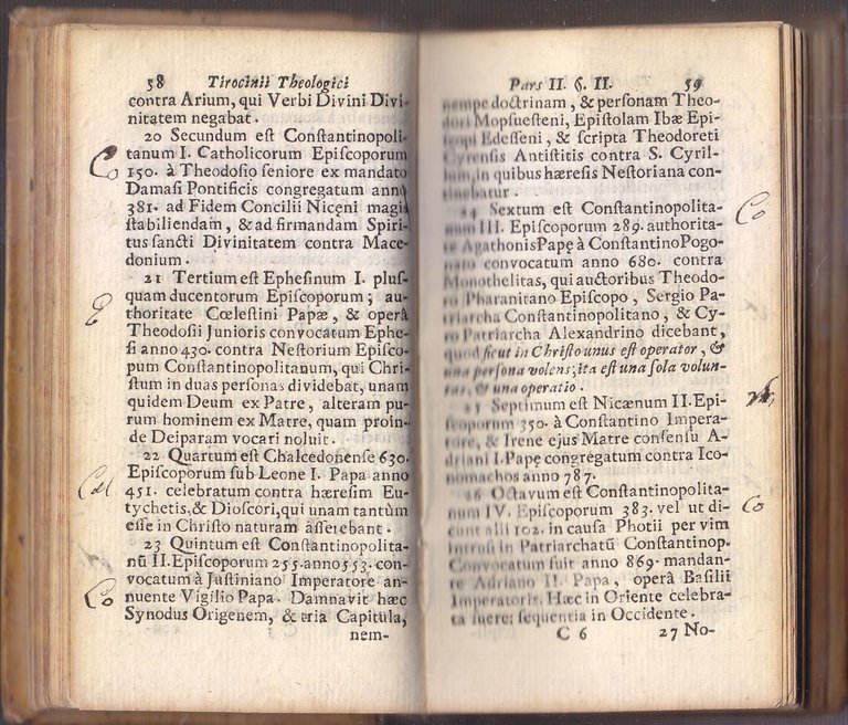 TIROCINIUM THEOLOGICUM Balthassare Francolino 1729 Libro Antico Teologia