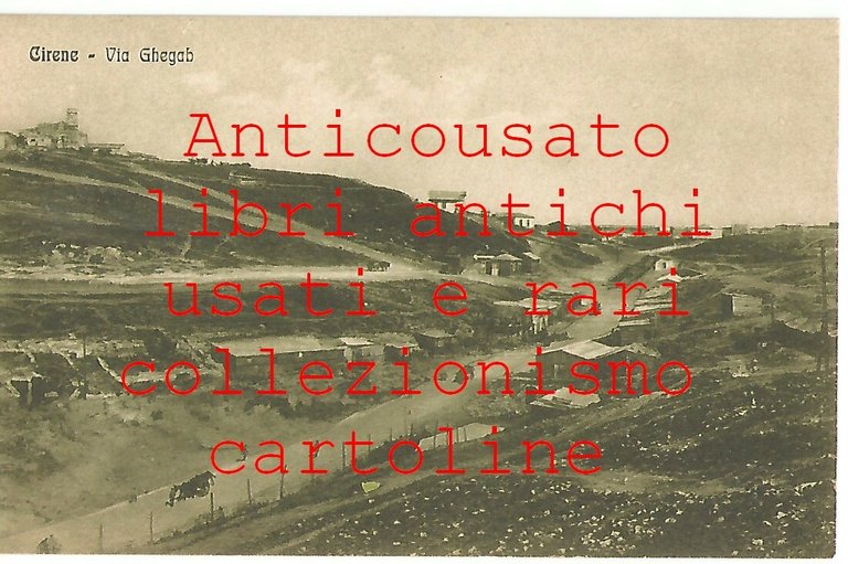 Tocra Via Ghegab CARTOLINA non viaggiata anni'30 Libia Africa Italiana … | Immagine Gallery 1