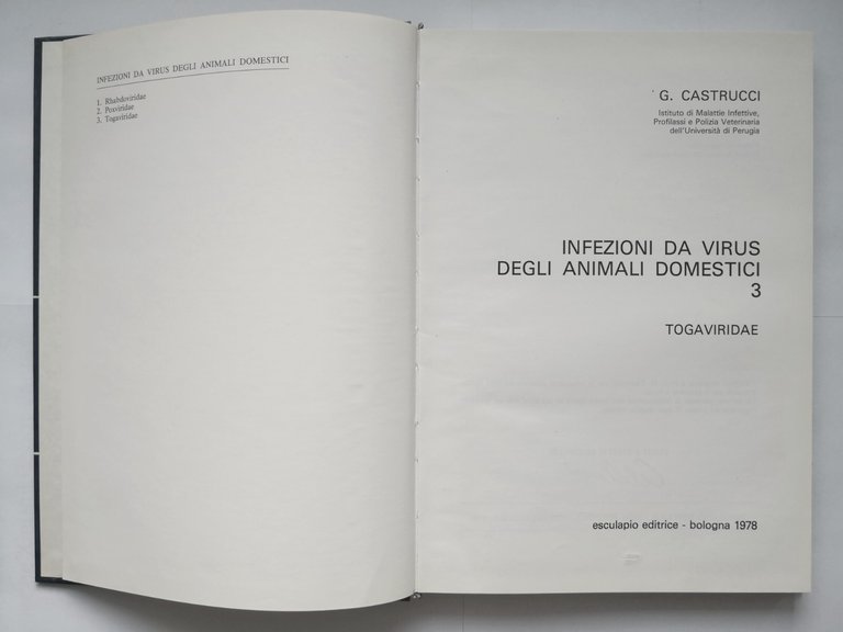 TOGAVIRIDAE di Castrucci INFEZIONI DA VIRUS DEGLI ANIMALI DOMESTICI 1978 …