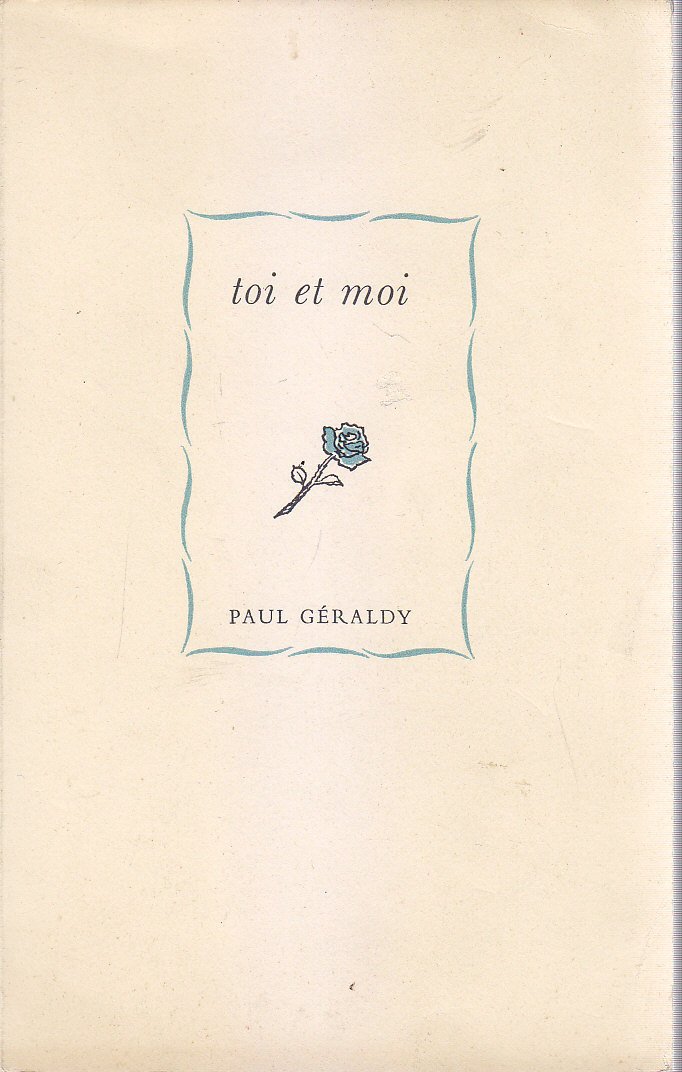 TOI ET MOI di Paul Geraldy 1953 Aldo Martello poesia … | Immagine principale