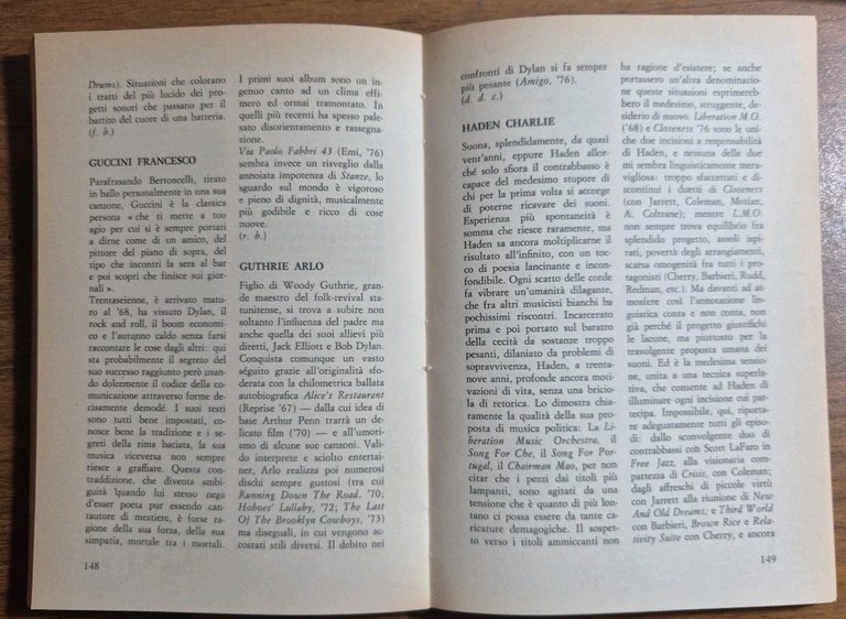 TOP MUSIC 77 Vademecum Della Musica Pop Jazz d'avanguardia 1977 …