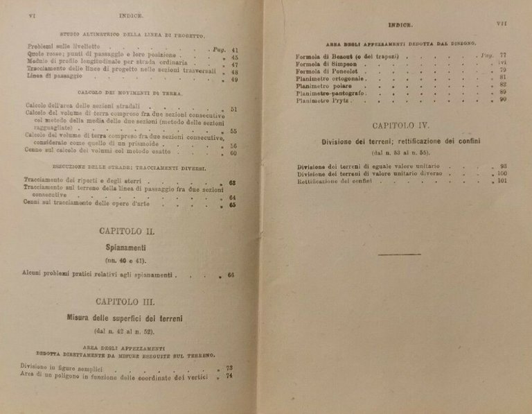 TOPOGRAFIA volume 5 APPLICAZIONI di G Pigozzi 1915 Giusti libro …