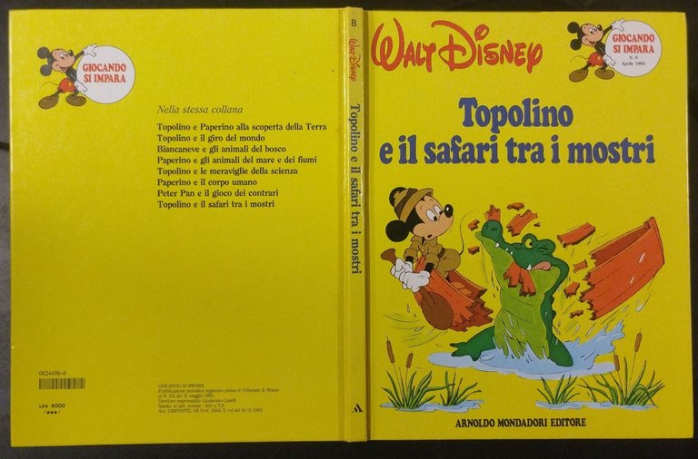 TOPOLINO E IL SAFARI TRA I MOSTRI di Walt Disney …