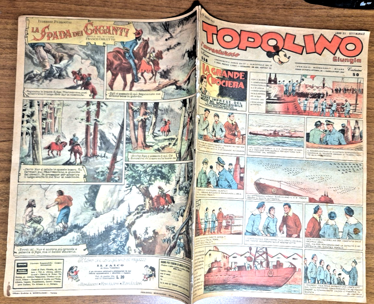 TOPOLINO Giornale numero 558 24 agosto 1943 ORIGINALE Vintage Modadori | Immagine Gallery 2