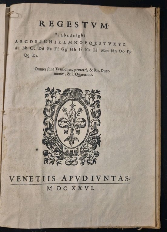 TRACTATUS ABSOLUTISSIMUS DE CREDITO EX LIBRIS EPISTOLIS CAMBIIS di Gaito …