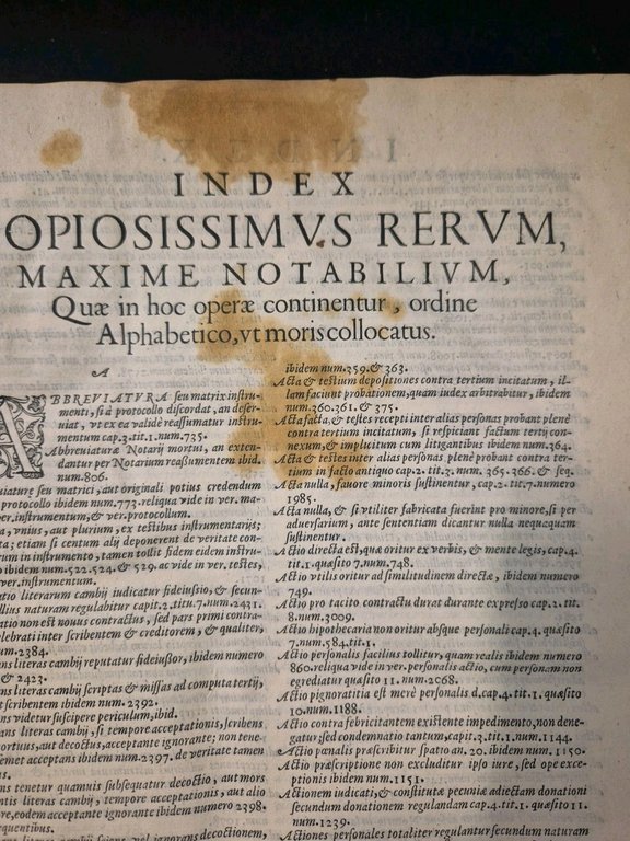 TRACTATUS ABSOLUTISSIMUS DE CREDITO EX LIBRIS EPISTOLIS CAMBIIS di Gaito …