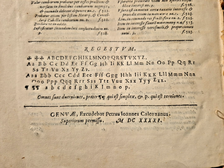 TRACTATUS DE CAMBII di Raffaele De Turri 1641 Calenzanus Genova …