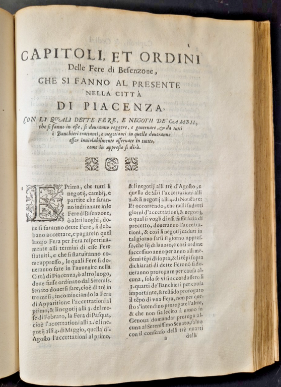 TRACTATUS DE CAMBII di Raffaele De Turri 1641 Calenzanus Genova …