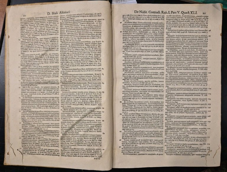 TRACTATUS DE NULLITATIBUS CONTRACTUM TOMO VII di Altimari 1706 libro …