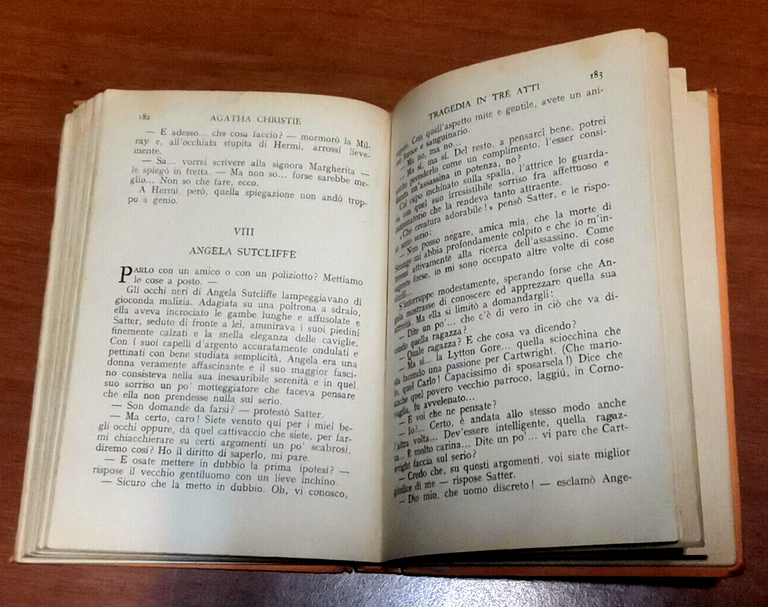 TRAGEDIA IN TRE ATTI di Agatha Christie 1937 Mondadori Libri …