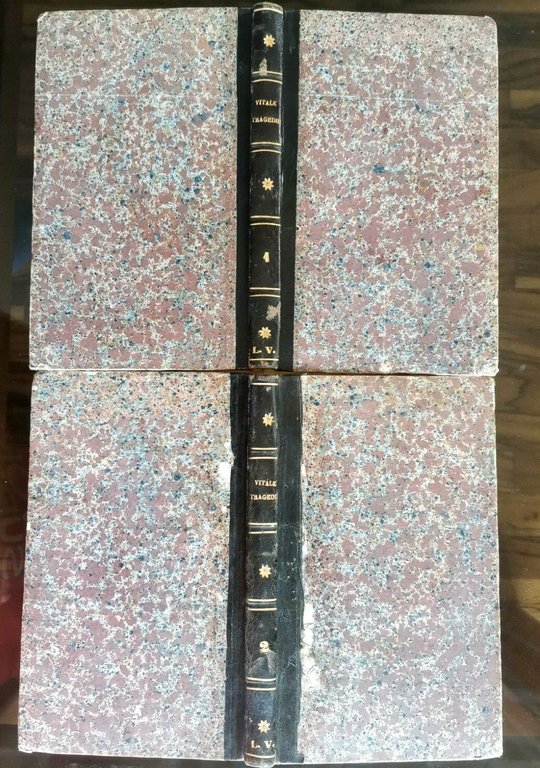 TRAGEDIE dell'abate Antonio Vitale 2 VOLUMI 1846 Minerva Sebezia libro …