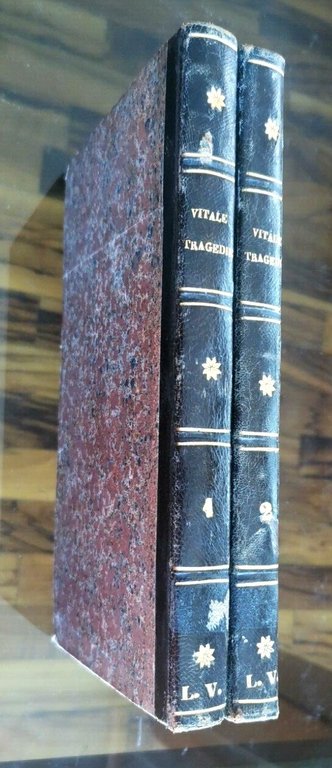 TRAGEDIE dell'abate Antonio Vitale 2 VOLUMI 1846 Minerva Sebezia libro …