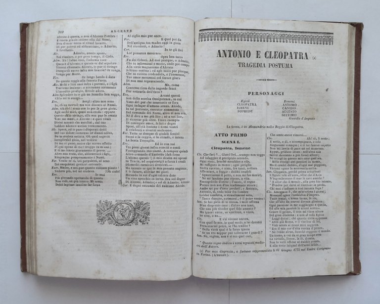 TRAGEDIE di Vittorio Alfieri cura Pietro dal Rio 1851 Andrea …