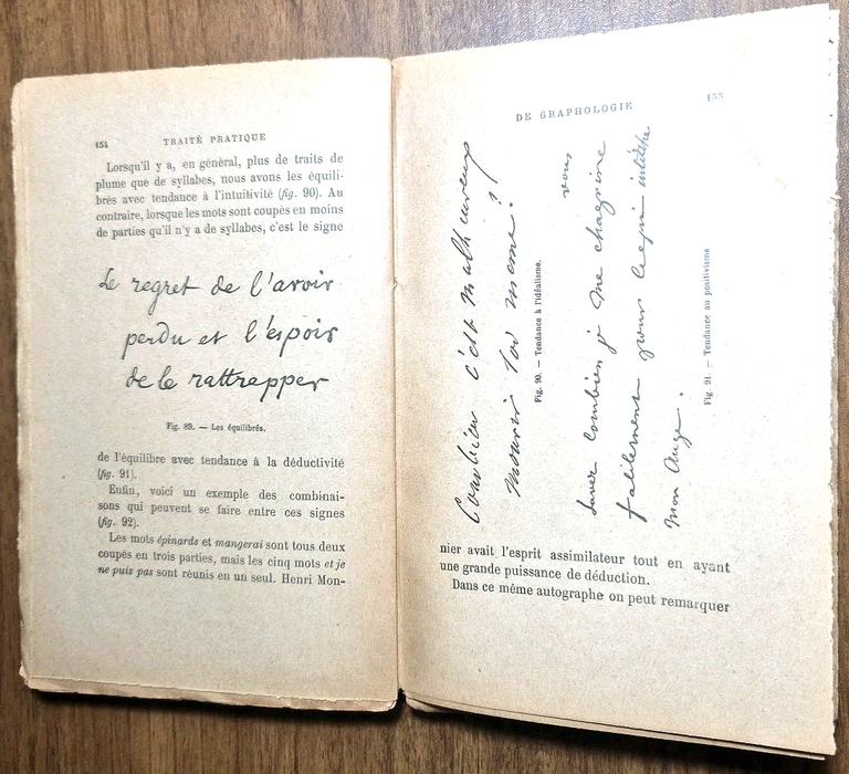 TRAITÈ PRATIQUE DE GRAPHOLOGIE di Crepieux Jamin Libro Flammarion grafologia