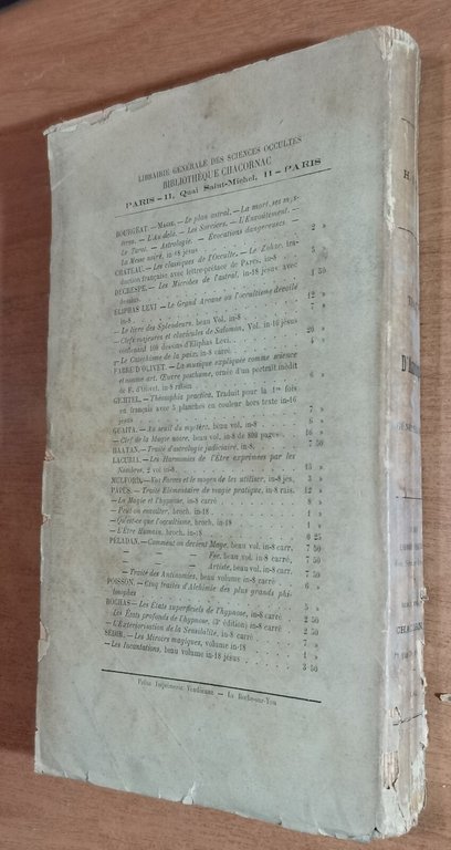 TRAITÉ THEORIQUE ET PRATIQUE D'ASTROLOGIE GENETHLIAQUE di H Selva 1902 …
