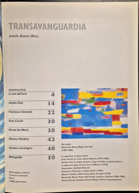 TRANSAVANGUARDIA di Achille Bonito Oliva 2002 Monografia 183 artedossier rivista