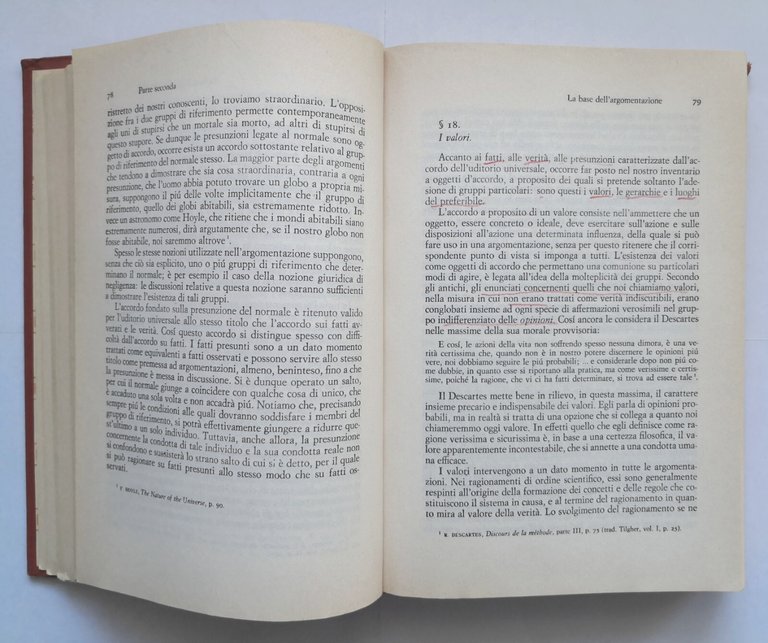 TRATTATO DELL'ARGOMENTAZIONE di Perelman e Olbrechts Tyteca 1989 Einaudi Libro | Immagine Gallery 9