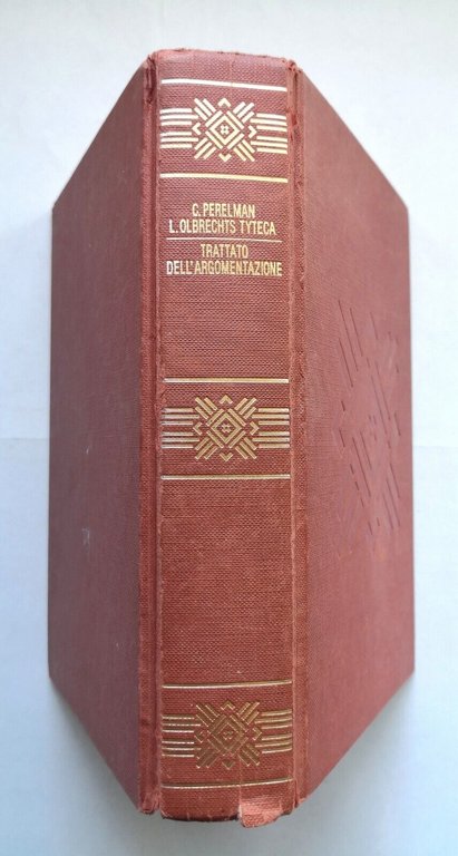 TRATTATO DELL'ARGOMENTAZIONE di Perelman e Olbrechts Tyteca 1989 Einaudi Libro
