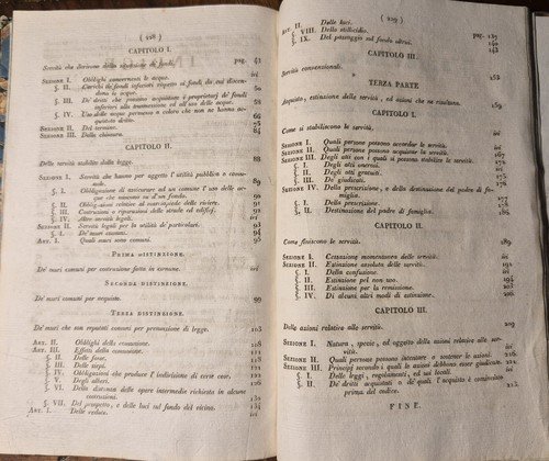 TRATTATO DELLE SERVITÙ di Pardessus 1832 Napoli Libro Antico servizio …