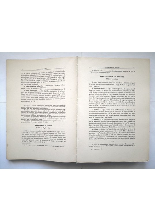 TRATTATO DI CHIMICA ANALITICA APPLICATA Vittorio Villavecchia volume I 1948 … | Immagine Gallery 3