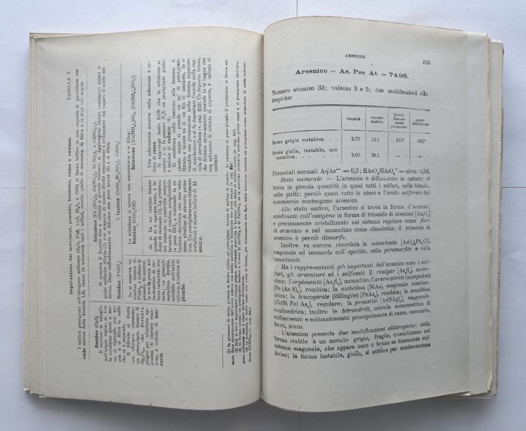 TRATTATO DI CHIMICA ANALITICA Treadwell volume I 1945 Francesco Vallardi …