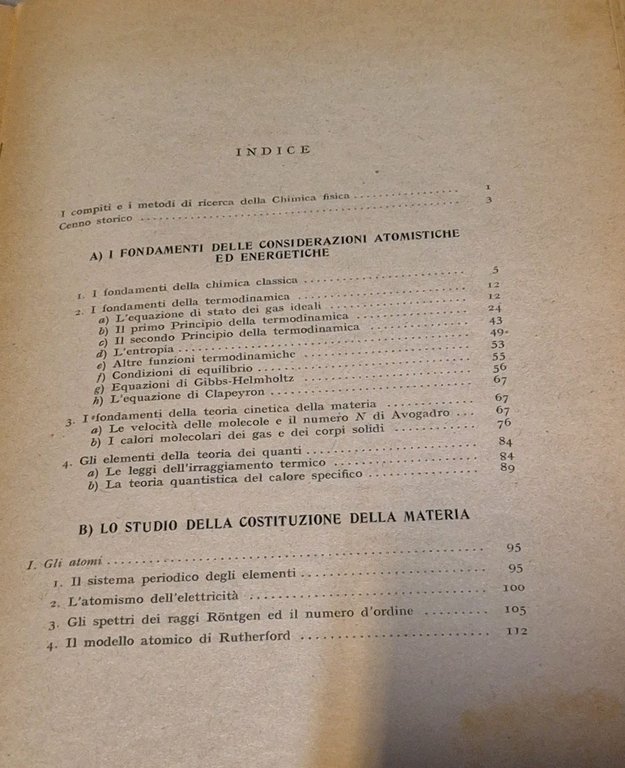 TRATTATO DI CHIMICA FISICA ED ELETTROCHIMICA John Eggert 1945 Hoepli …