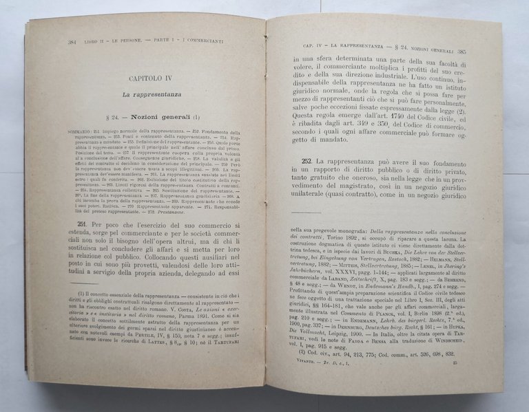 TRATTATO DI DIRITTO COMMERCIALE Cesare Vivante volume I COMMERCIANTI Libro