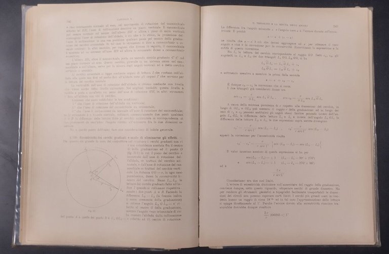 TRATTATO DI GEODESIA E TOPOGRAFIA 2 Volumi Cicconetti 1938 Vallardi …
