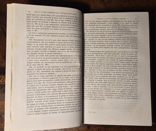 TRATTATO DI GEOMETRIA DESCRITTIVA volume I TEORICHE C F Leroy …