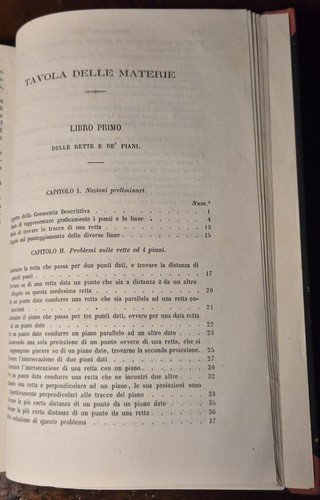 TRATTATO DI GEOMETRIA DESCRITTIVA volume I TEORICHE C F Leroy …