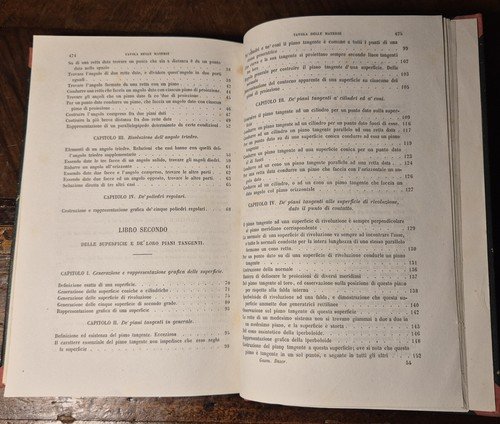 TRATTATO DI GEOMETRIA DESCRITTIVA volume I TEORICHE C F Leroy …