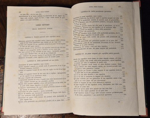 TRATTATO DI GEOMETRIA DESCRITTIVA volume I TEORICHE C F Leroy …