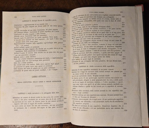 TRATTATO DI GEOMETRIA DESCRITTIVA volume I TEORICHE C F Leroy …