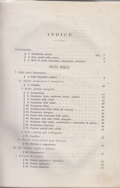 TRATTATO DI ISTOLOGIA UMANA Albert Kolliker 1866 Trani Libro antico … | Immagine Gallery 6