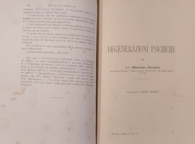 TRATTATO DI MEDICINA LEGALE 4 VOLUMI G Maschka 1889 1893 …