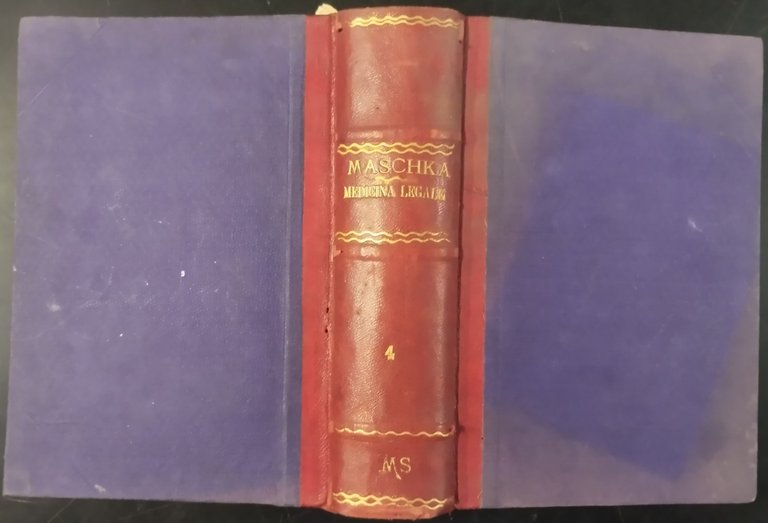 TRATTATO DI MEDICINA LEGALE 4 VOLUMI G Maschka 1889 1893 …