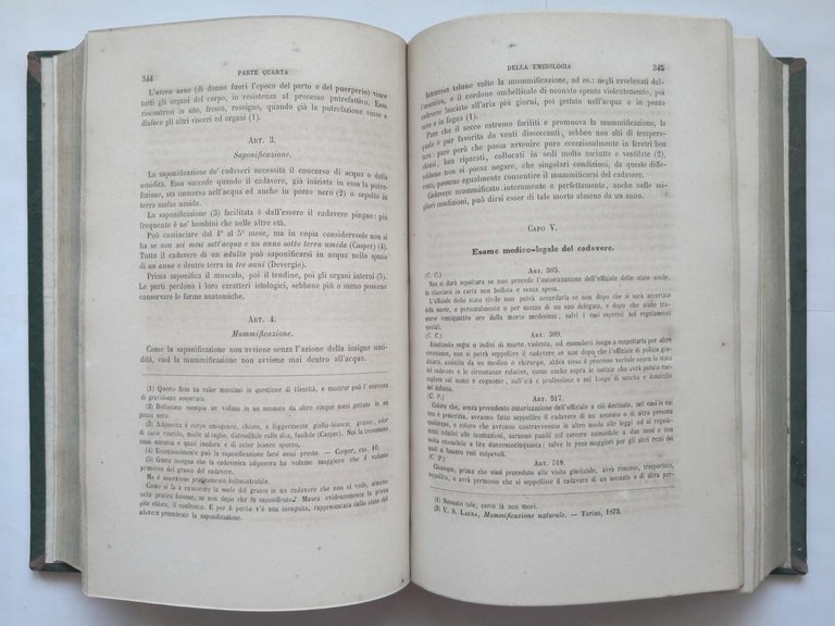 TRATTATO DI MEDICINA LEGALE Secondo Laura 1874 Camilla e Bertolero …