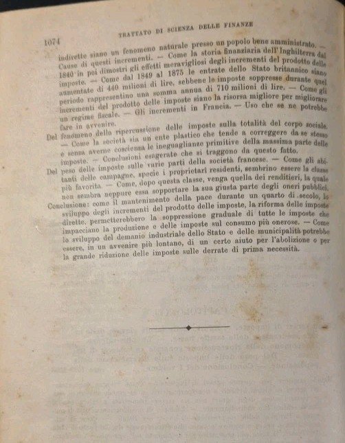 TRATTATO DI SCIENZA DELLE FINANZE Leroy Beaulieu 1906 UTET libro …