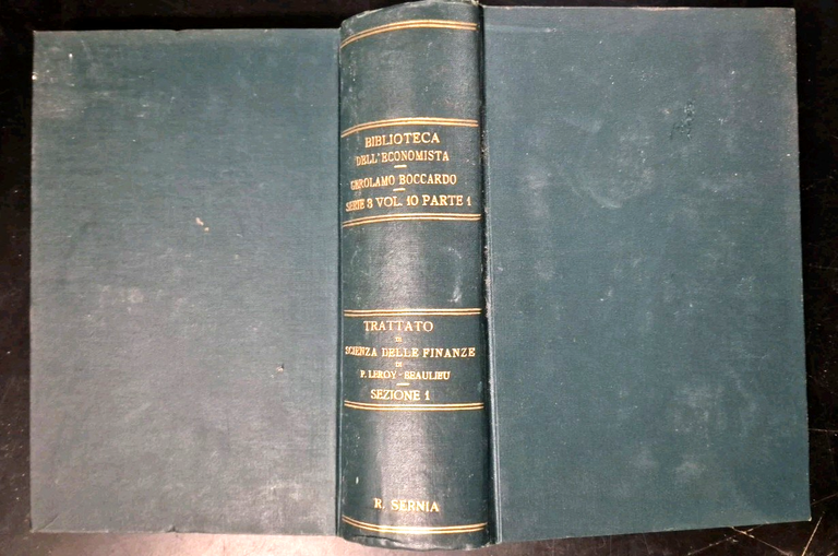 TRATTATO DI SCIENZA DELLE FINANZE Leroy Beaulieu 1906 UTET libro …