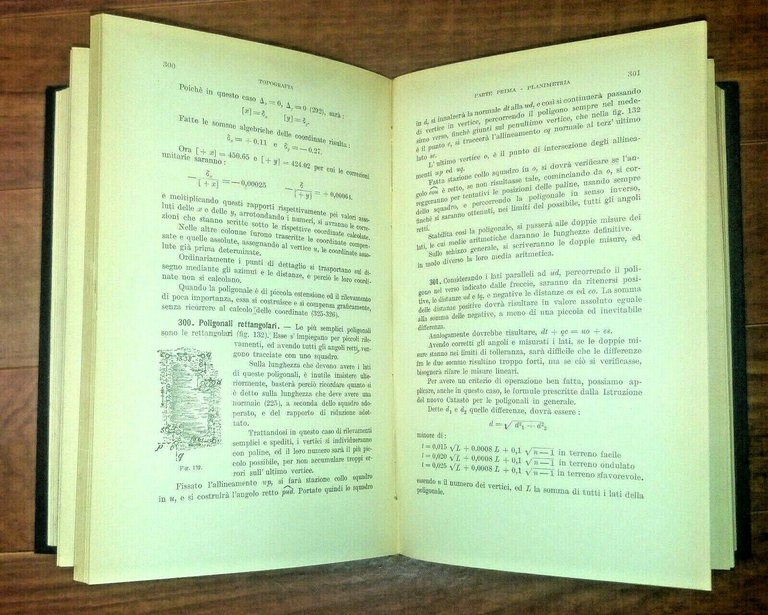 TRATTATO DI TOPOGRAFIA di Claudio Pasini 1926 Zanichelli libro usato*