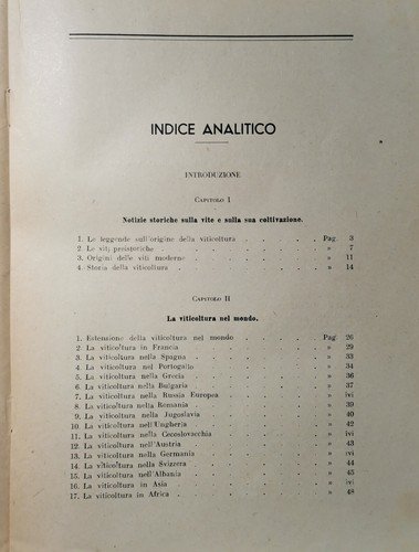TRATTATO DI VITICOLTURA MODERNA volume I Carpentieri 1947 Ottavi Libro …