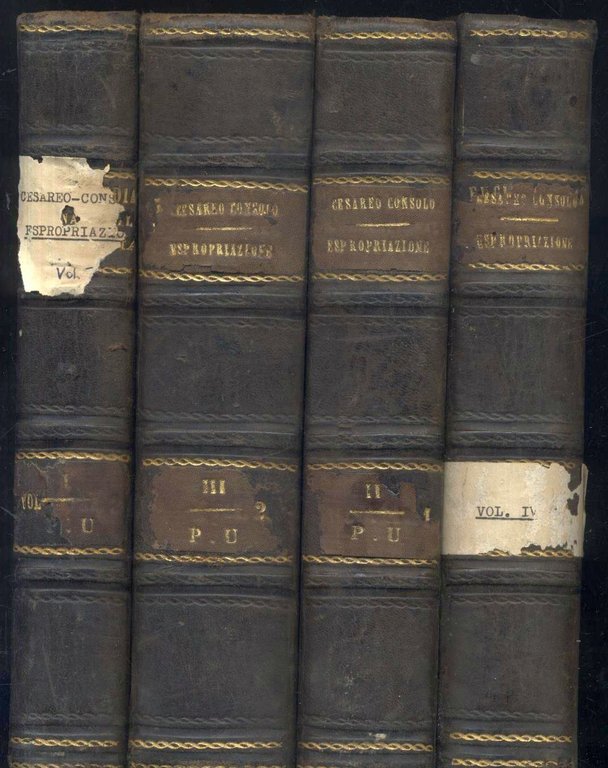 Trattato Espropriazione Contro Debitore 4 Volum Cesareo Consolo 1904 UTET …