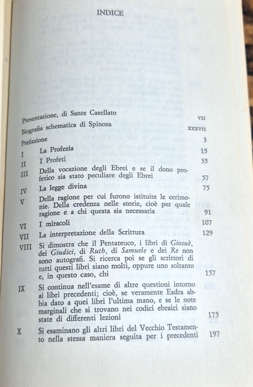 TRATTATO TEOLOGICO POLITICO di Spinoza 1971 La Nuova Italia Libro … | Immagine Gallery 5