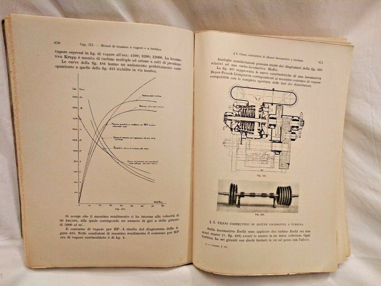 TRAZIONE TERMICA ECONOMIA DEI TRASPORTI di Felice Corini 1950 UTET …