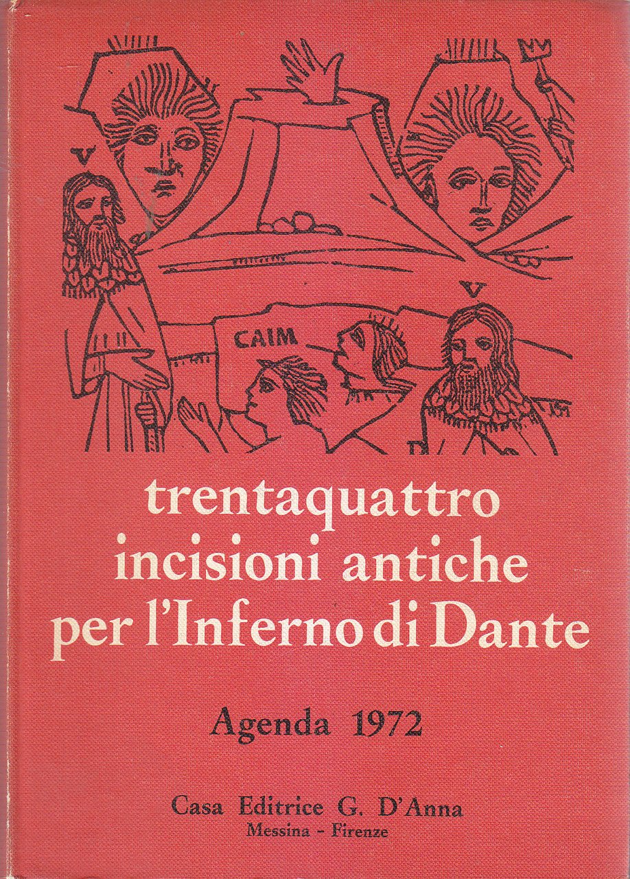 Trentaquattro Incisioni Antiche Per L’inferno Di Dante 1972 Agenda illustrata