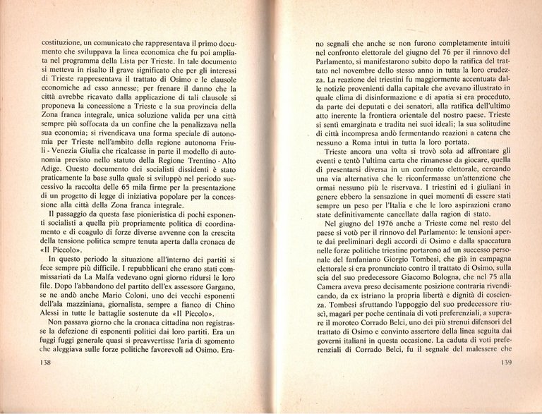 TRIESTE ADDIO ? di Gianni Marchio 1984 Reverdito Libro UNA …