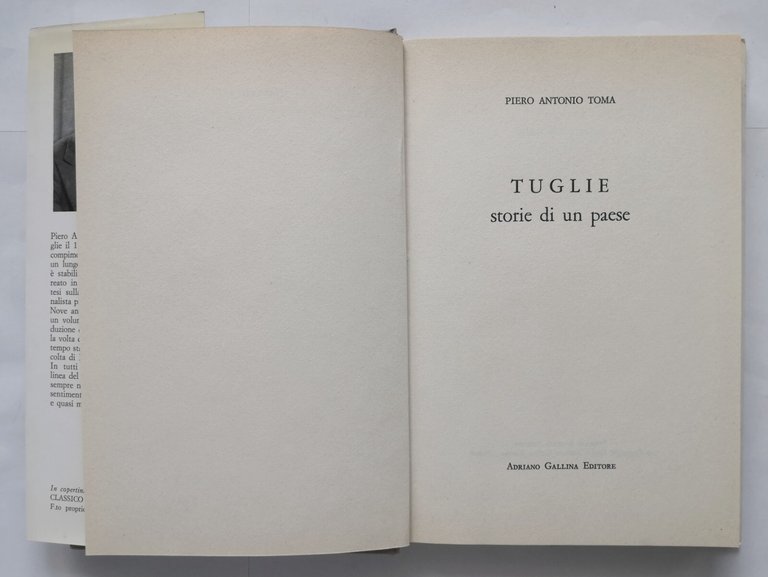 TUGLIE storie di un paese di Piero Antonio Toma 1979 …